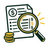Step 1 icon — Paycheck Drain Audit