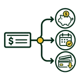 Step 2 icon — Paycheck-First Framework